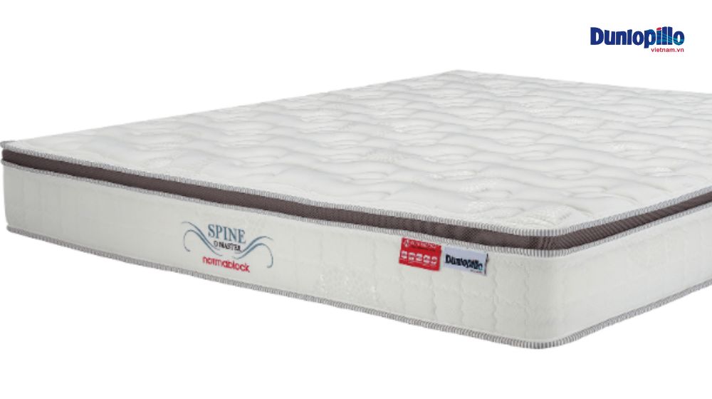 Bảng giá nệm lò xo Dunlopillo Spine O Master mới 2025 2 Thiết kế plush top sang trọng của nệm lò xo Dunlopillo Spine O-Master