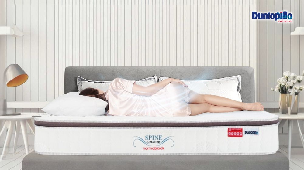 Bảng giá nệm lò xo Dunlopillo Spine O Master mới 2025 3 Spine O-Master nâng đỡ cơ thể ở mọi tư thế ngủ