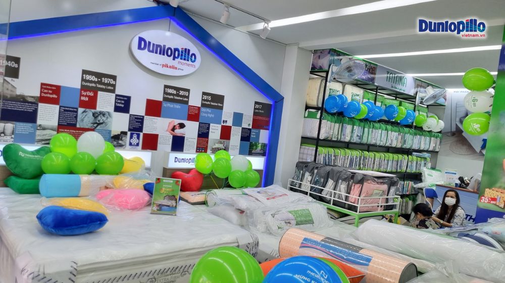 Bảng giá nệm lò xo Dunlopillo Spine O Master mới 2025 5 Khu vực trải nghiệm nệm Dunlopillo tại cửa hàng