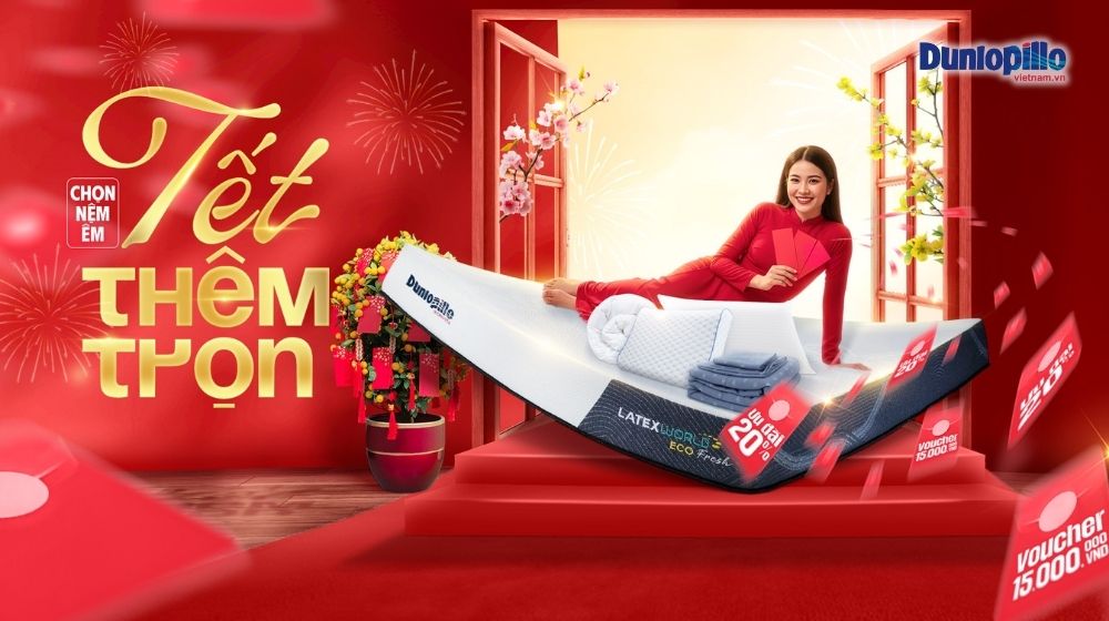 Chương trình ưu đãi nệm cao su Dunlopillo