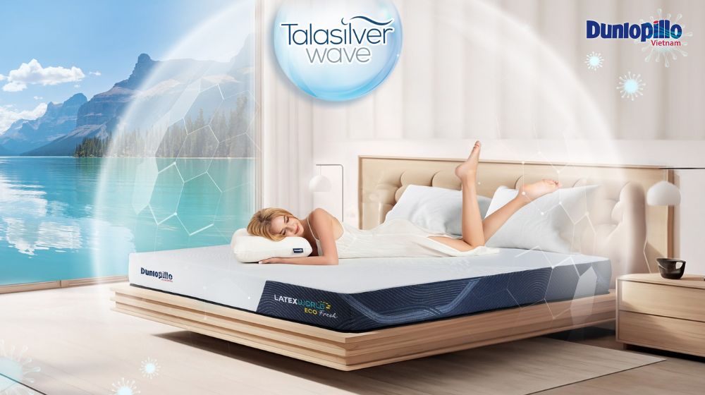 Nệm cao su Dunlopillo kháng khuẩn - là một lựa chọn lý tưởng cho giấc ngủ