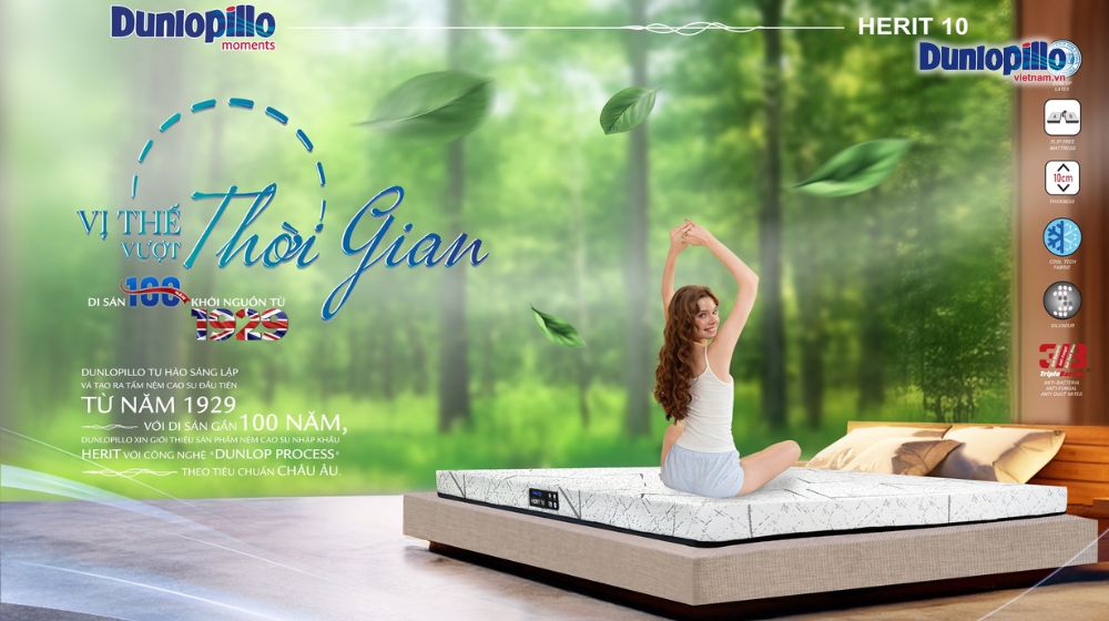 Địa chỉ mua đệm Dunlopillo chính hãng ở Hà Nội 1 Dunlopillo là thương hiệu với gần 100 năm lịch sử