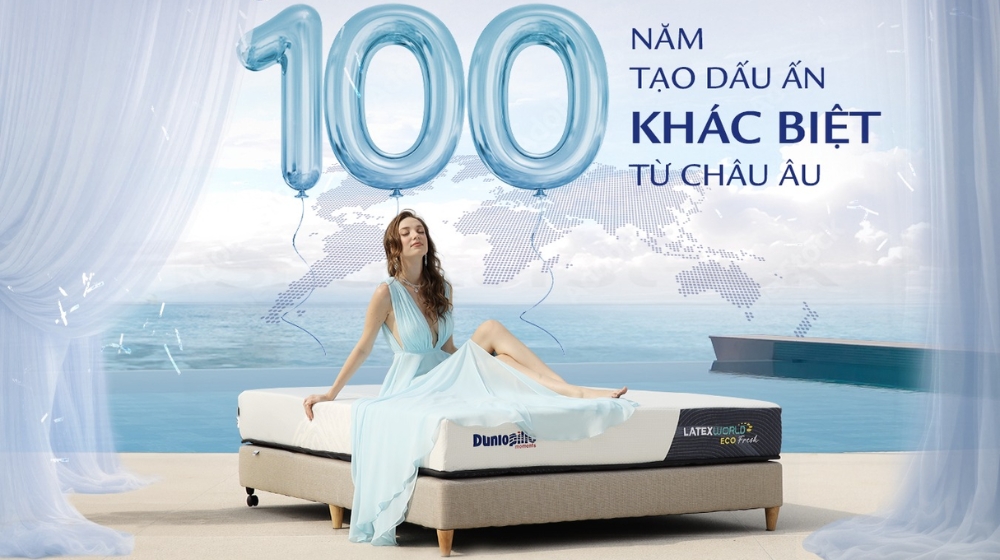 Dunlopillo là một thương hiệu nệm quốc tế 100 năm lịch sử