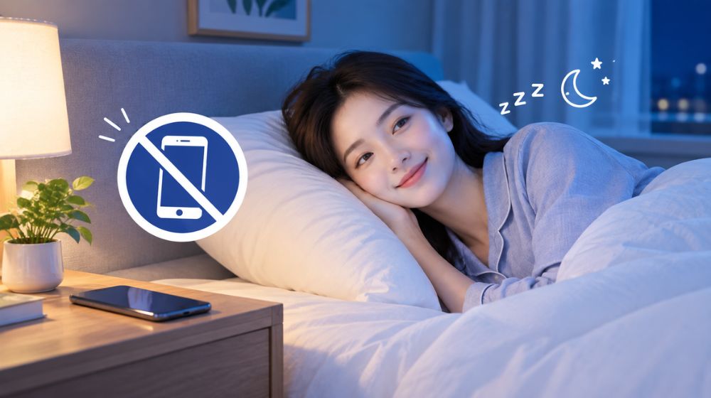 Hạn chế sử dụng điện thoại trước khi ngủ