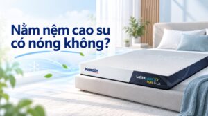 Nằm nệm cao su có nóng không