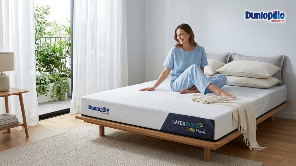 Nệm cao su Dunlopillo Latex World Pure Fresh