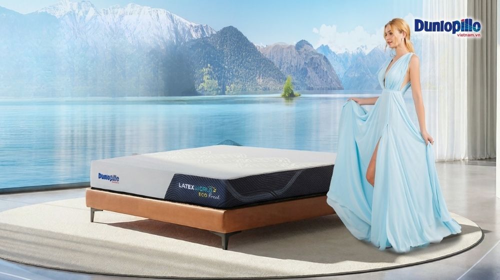 Nệm cao su Dunlopillo thiết kế sang trọng, đẳng cấp