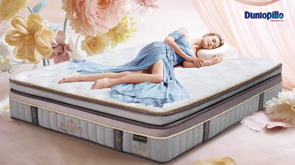 Nệm lò xo Dunlopillo Elizabeth nâng đỡ cơ thể hoàn hảo