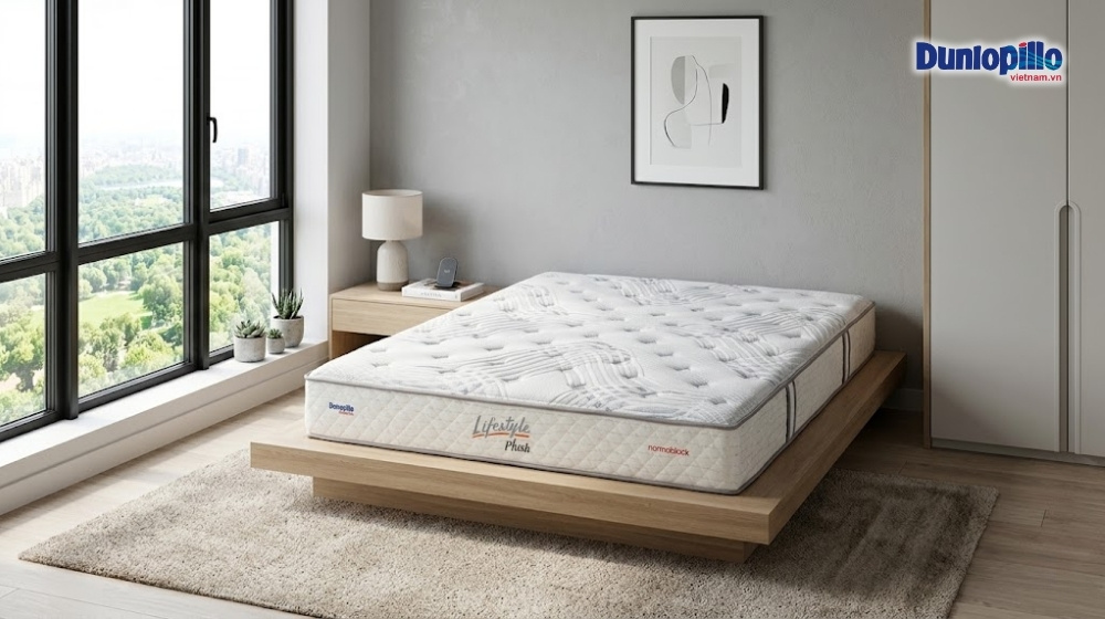Nệm Dunlopillo Lifestyle Plush phù hợp cho căn hộ/chung cư hiện đại