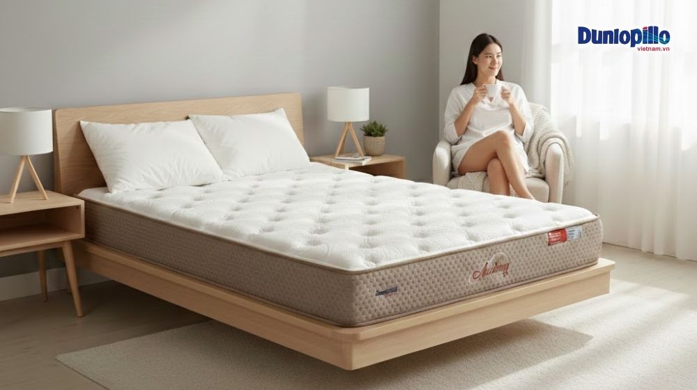 Nệm lò xo Dunlopillo Audrey Premium 1m6, 1m8 giá 10 - 15 triệu