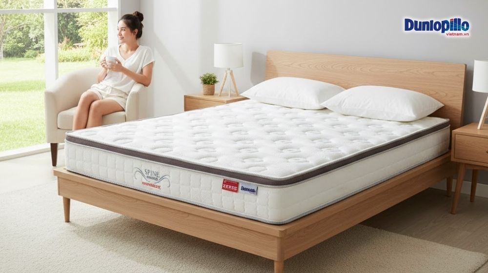 Nệm lò xo Dunlopillo Spine O Master 1m6, 1m8 giá 10 - 15 triệu