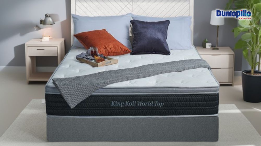 Nệm lò xo King Koil World Top 1m6, 1m8 giá 10 - 15 triệu