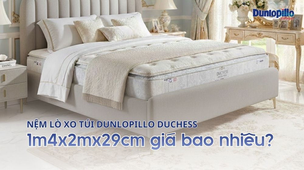 Nệm lò xo túi Dunlopillo Duchess 1m4x2m