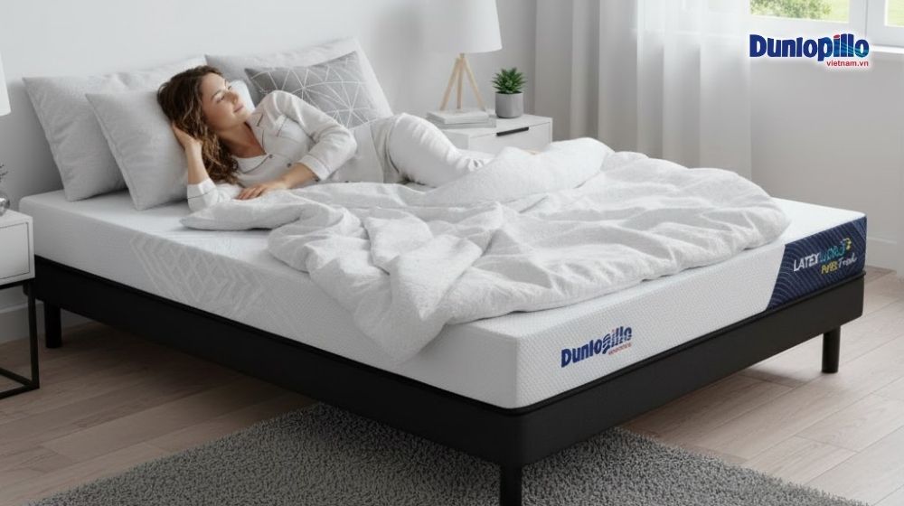 Nệm cao su có khả năng nâng đỡ cơ thể lý tưởng