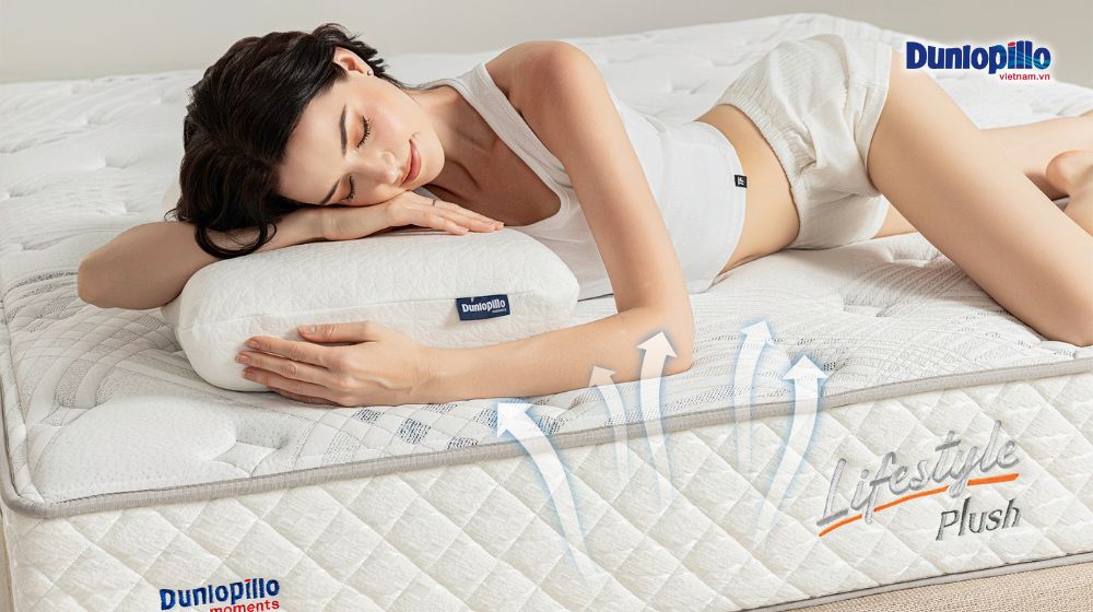 Vì sao bạn nên chọn mua nệm lò xo Dunlopillo? 7 Nệm lò xo của Dunlopillo có khả năng thoáng khí vượt trội