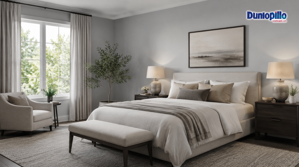 Màu xám nhạt (Light Gray) – Hiện đại và thời thượng