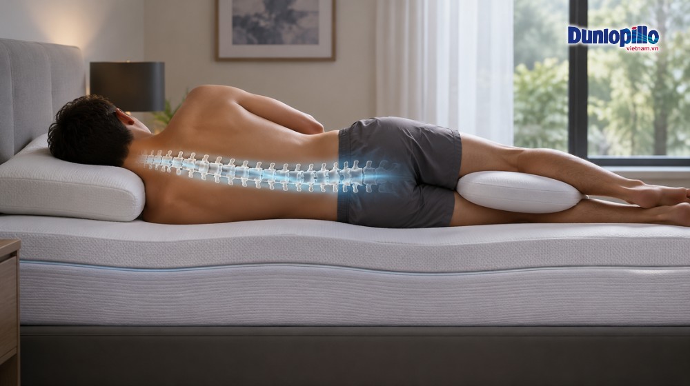 Tư thế nằm tốt cho người bị thoát vị đĩa đệm