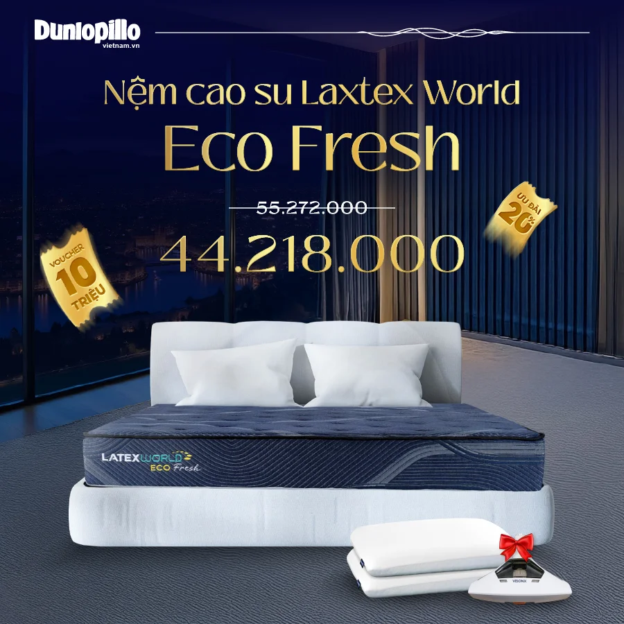 Nệm cao su Dunlopillo Eco Fresh
