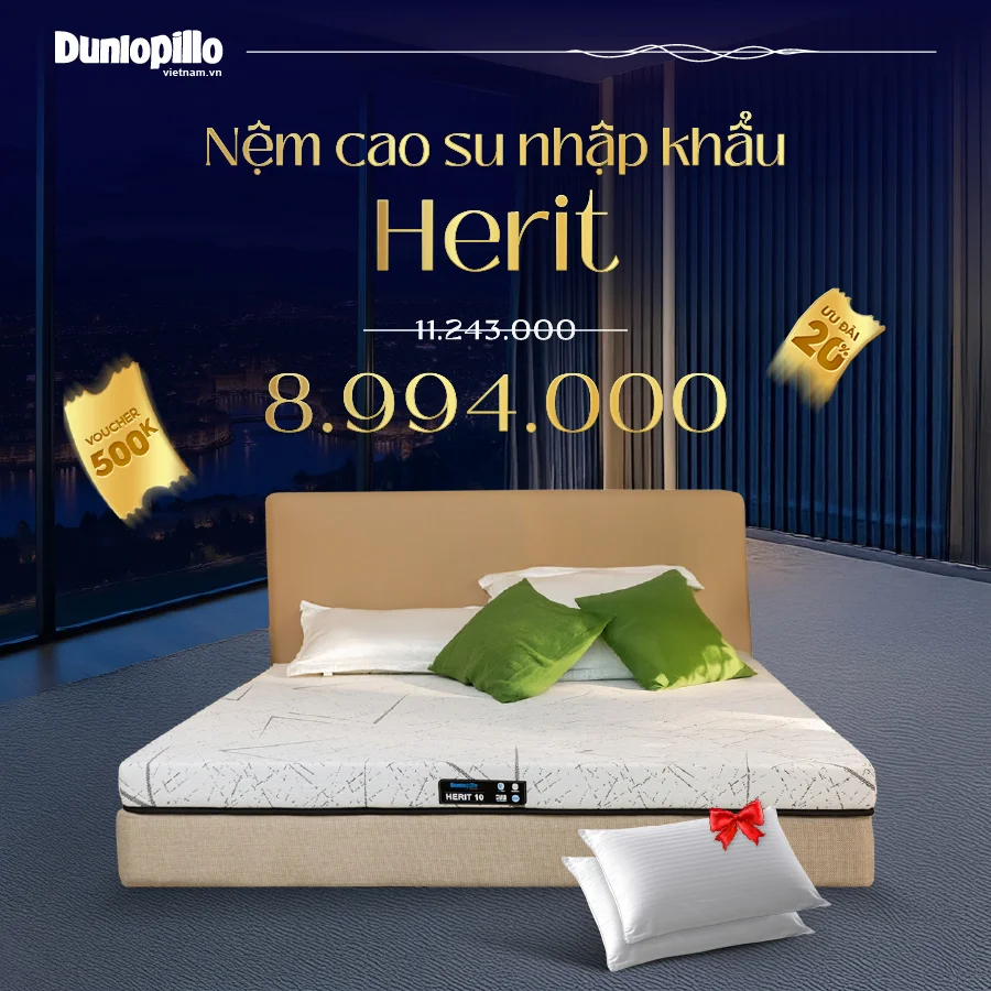 Nệm cao su Dunlopillo Herit