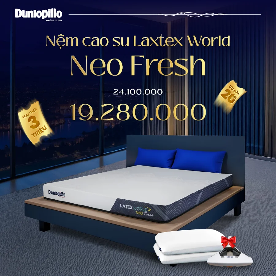 Nệm cao su Dunlopillo Neo Fresh