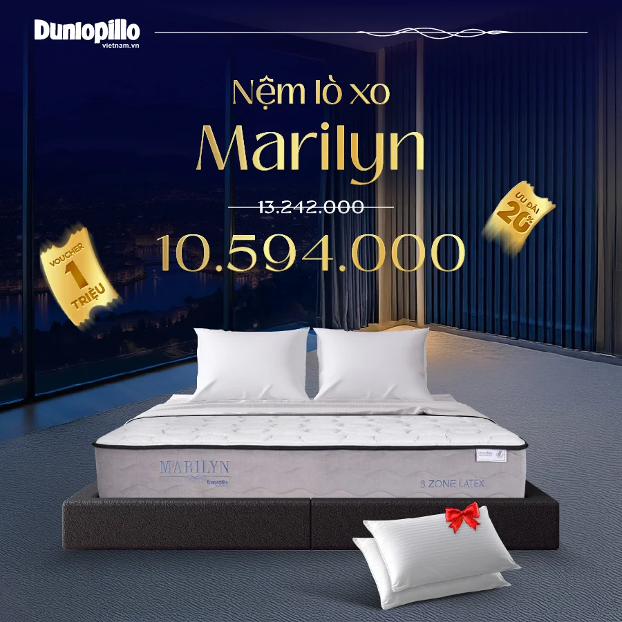 Nệm lò xo Dunlopillo Marylin