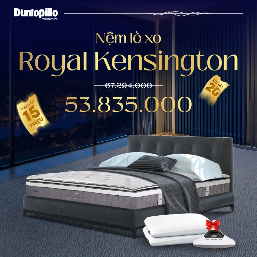 Nệm lò xo Dunlopillo Royal Kensington