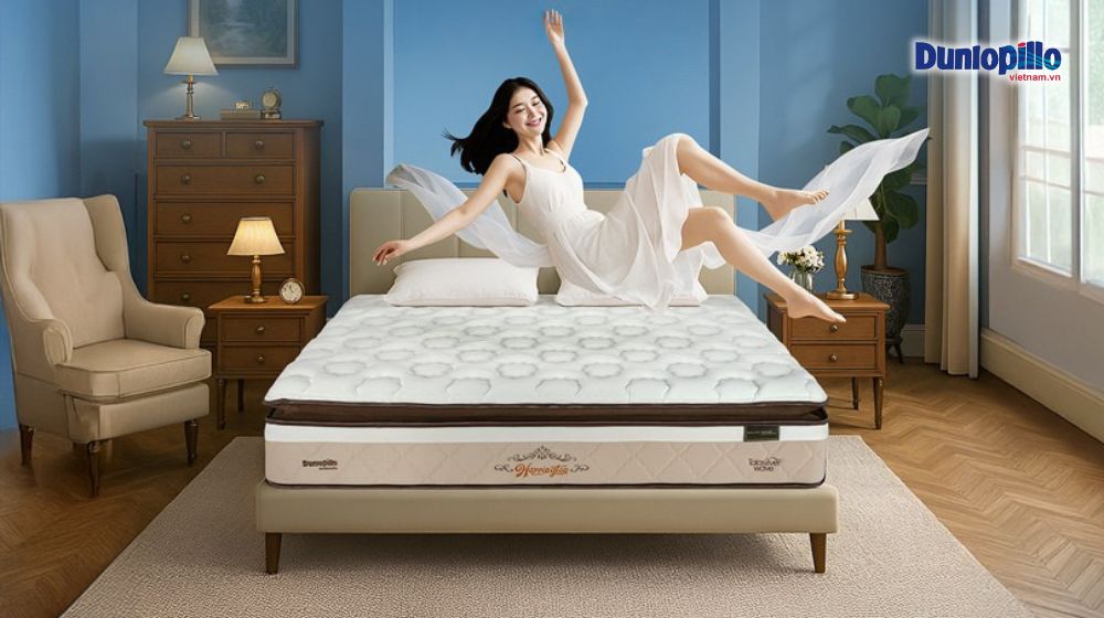 Dùng điện thoại nhiều có thể gây rối loạn giấc ngủ? 4 Không gian nghỉ ngơi tuyệt vời cùng nệm lò xo Dunlopillo