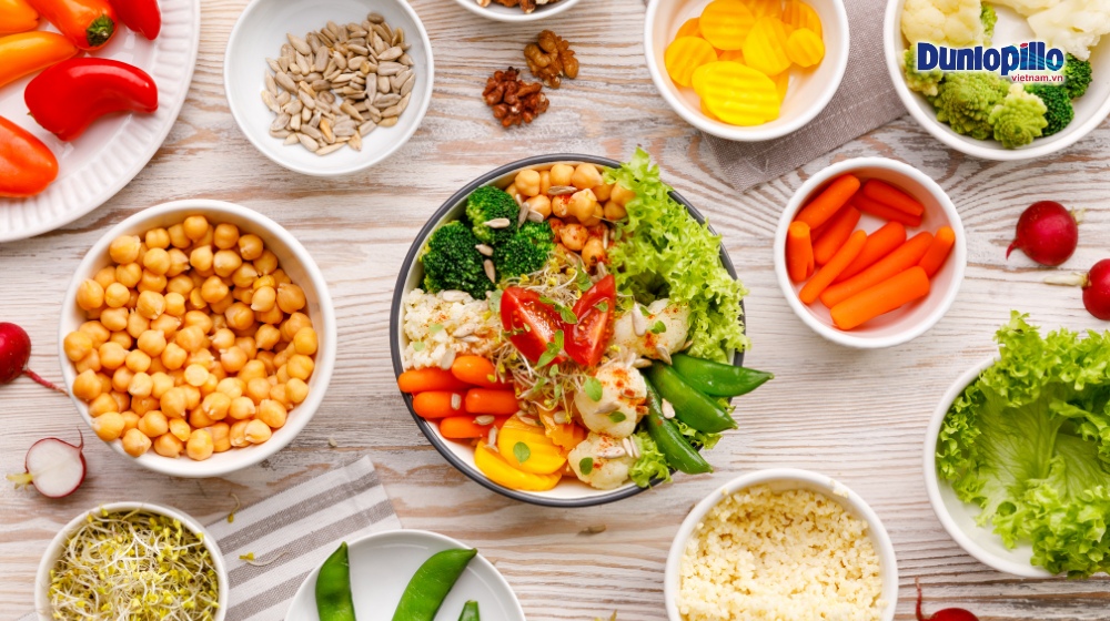 Ăn uống các loại thực phẩm lành mạnh