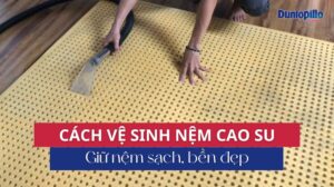 Cách vệ sinh nệm cao su