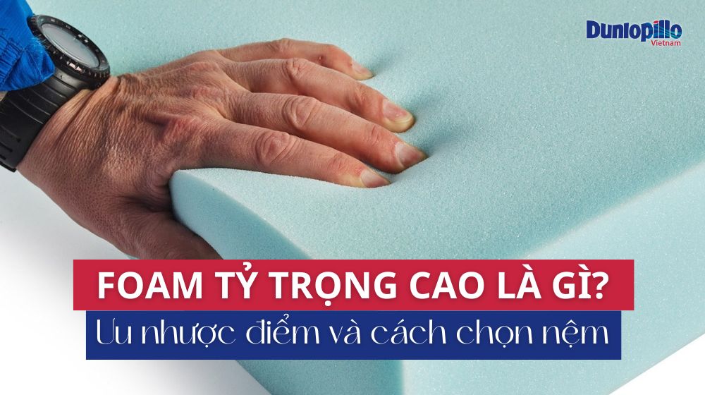 Foam tỷ trọng cao là gì? Ưu nhược điểm và cách chọn nệm tốt nhất 1 Foam tỷ trọng cao là gì