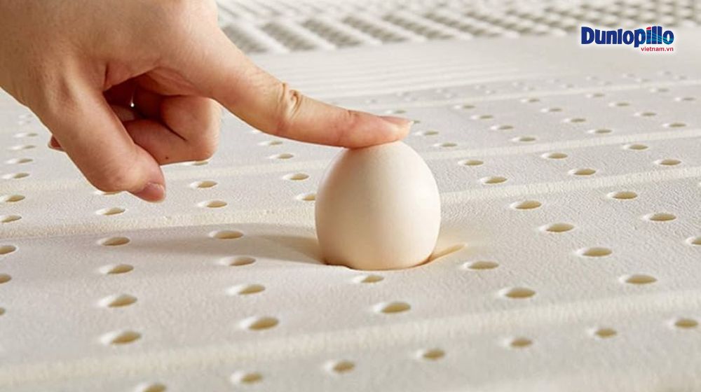 Nệm cao su thiên nhiên có độ đàn hồi vượt trội