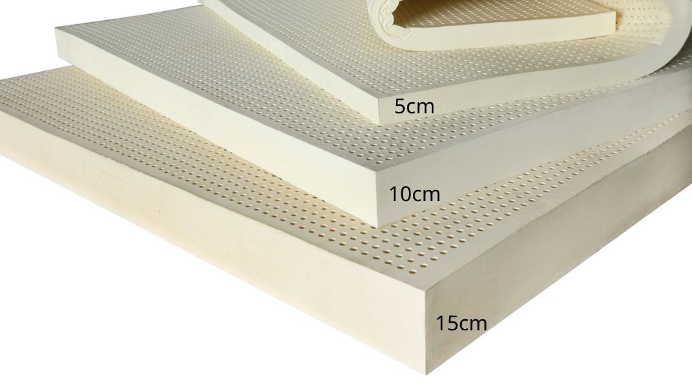 Độ dày nệm cao su cơ bản