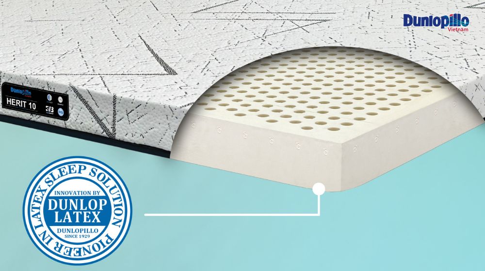 Nệm cao su 2 mặt đều có thể sử dụng