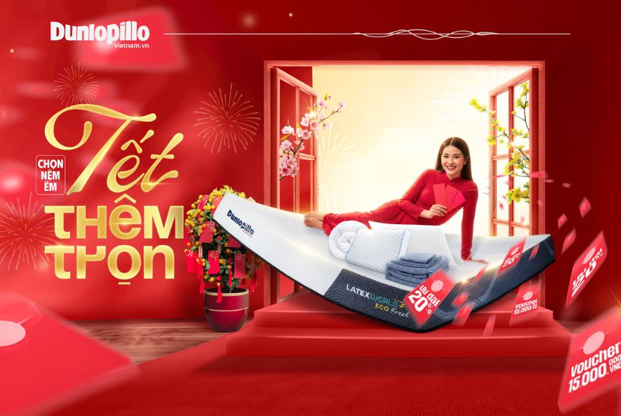 Nệm Dunlopillo khuyến mãi