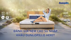 Đánh giá nệm cao su Dunlopillo Herit