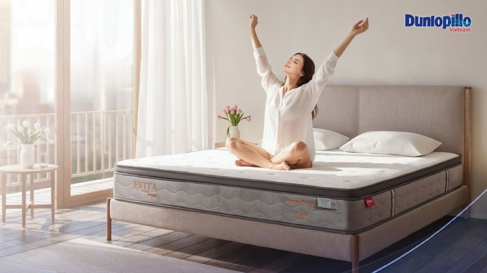 Nệm lò xo Dunlopillo Evita là một lựa chọn lý tưởng cho giấc ngủ