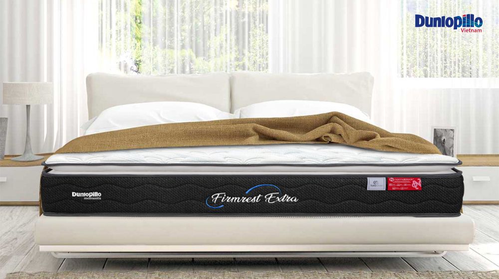 Nệm lò xo Dunlopillo Firmrest Extra là dòng nệm ra mắt năm 2024 của Dunlopillo