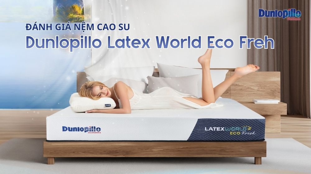 Đánh giá nệm cao su Dunlopillo Latex World Eco Fresh