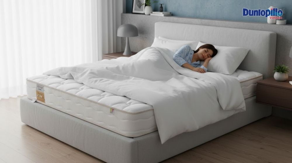 Dunlopillo Dream Plus hỗ trợ nâng đỡ cơ thể, giúp bạn ngủ ngon hơn