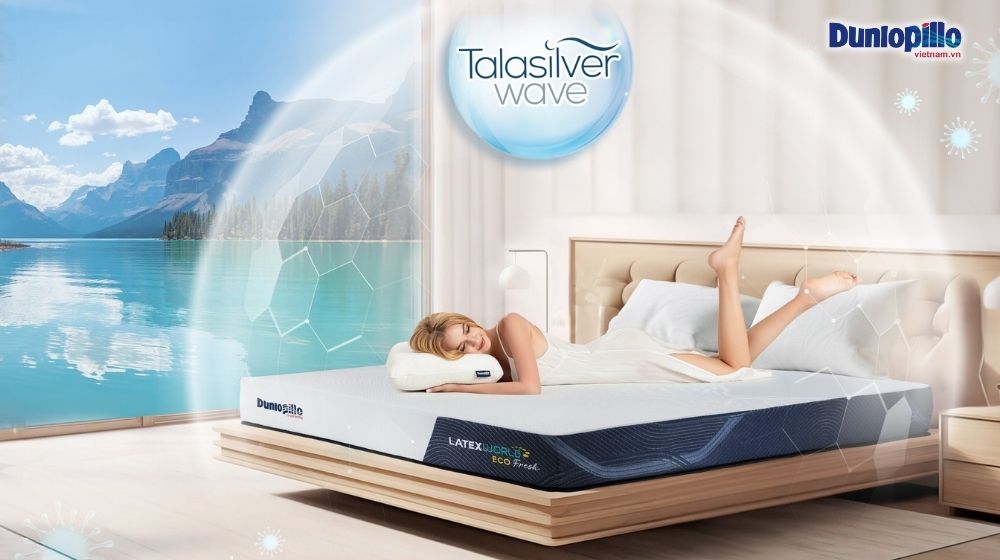 Nệm cao su kháng khuẩn cho giấc ngủ an toàn