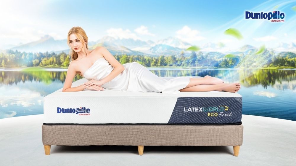 Nệm cao su Dunlopillo nâng đỡ lý tưởng