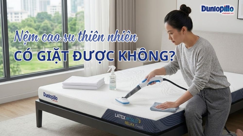 Nệm cao su thiên nhiên có giặt được không
