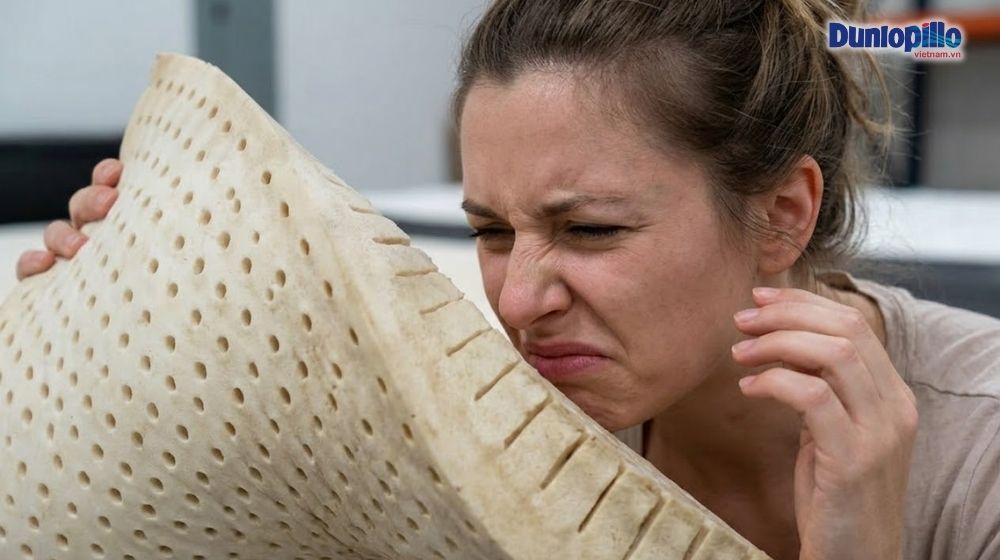Nệm cao su bị thấm nước sẽ tạo mùi hôi khó chịu