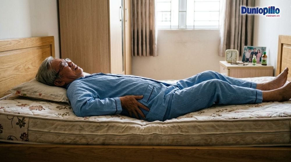 Nệm quá mềm gây hiện tường bị võng lưng