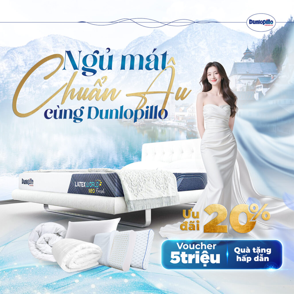 Ngủ mát chuẩn Âu nhận voucher 5 triệu