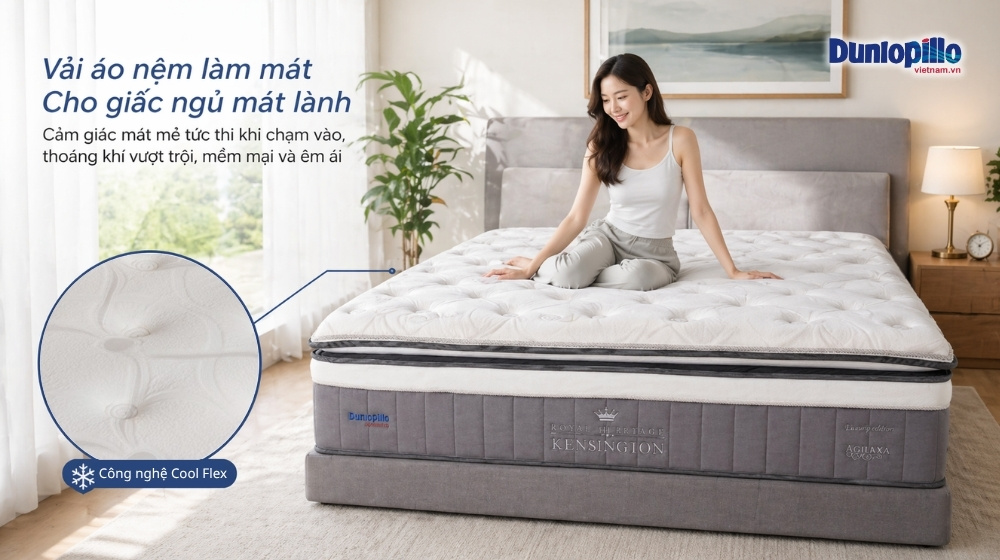 Công nghệ Cool Flex - giúp làm mát hiệu quả, tạo cảm giác mát mẻ khi nằm