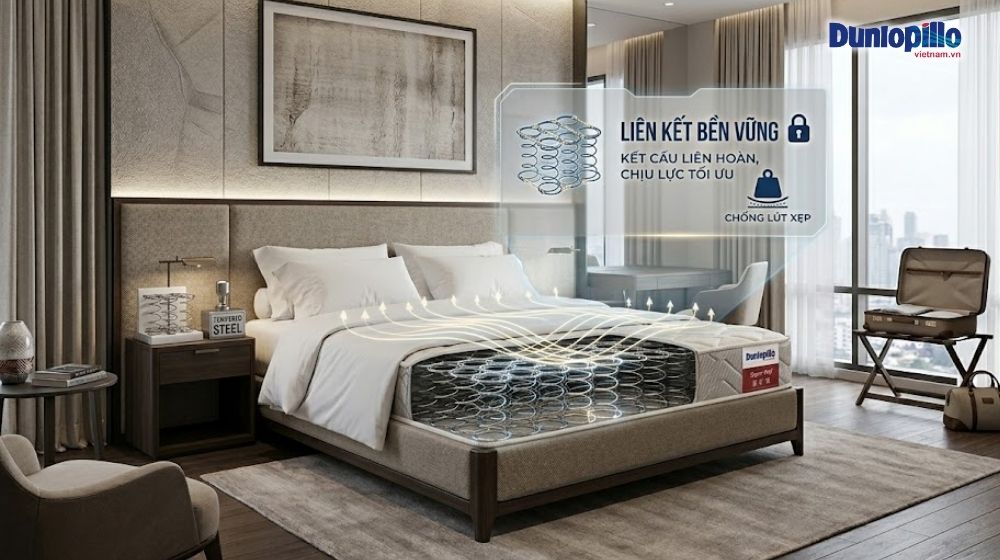 Độ bền của nệm lò xo liên kết 