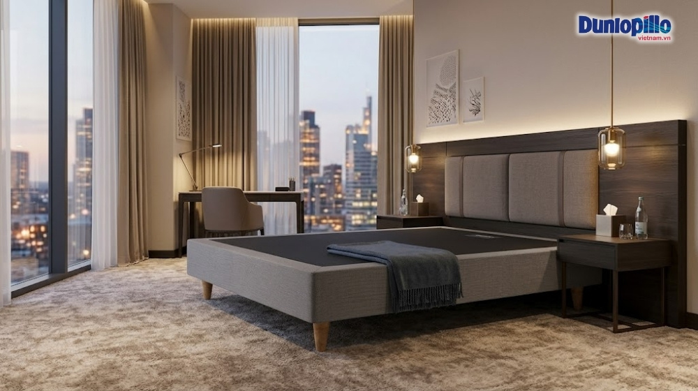 Divan có thiết kế đơn giản, thường được dùng trong khách sạn