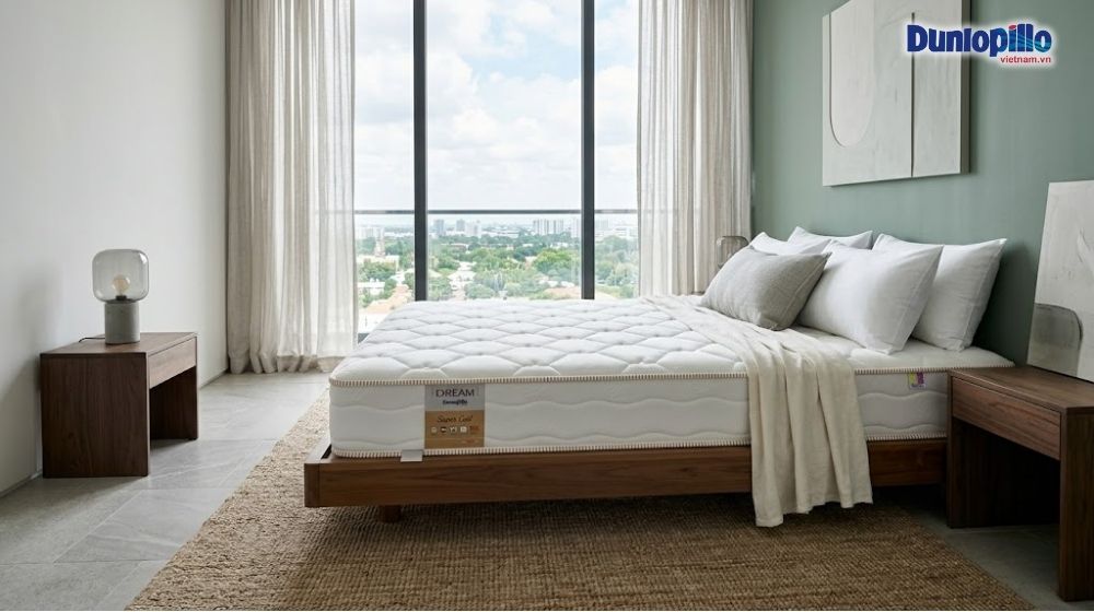 Nệm lò xo kháng cháy Dunlopillo Dream 23cm cho khách sạn