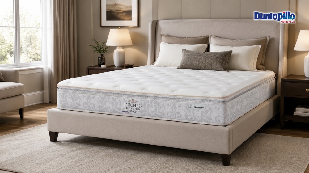 Nệm lò xo Dunlopillo Duchess – Đỉnh cao cách ly chuyển động lứa đôi